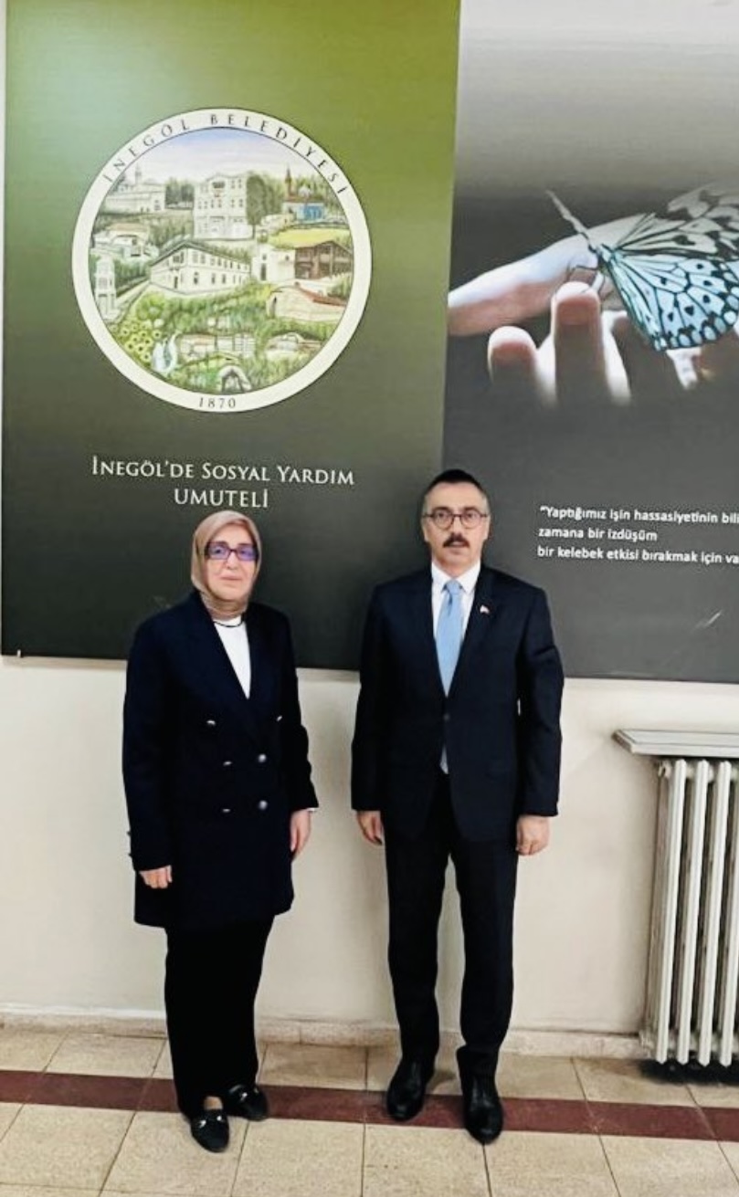 İnegöl Belediye Sosyal Yardım İşleri Müdürlüğüne Ziyaret